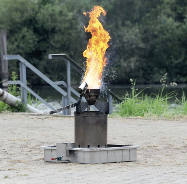 KriBa® Brandsimulator Zubehör - FAT FIRE Zusatzmodul Fettbrand Fettexplosion